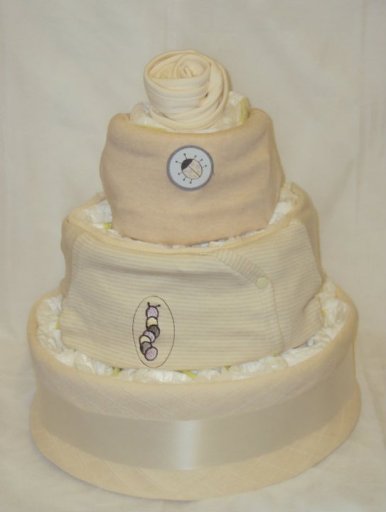 3 Tier Organic Nappy Cake