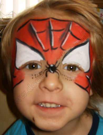 Spiderman Half Face Paint Torquay
