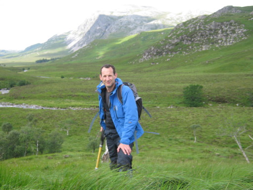 Planning a new native woodland in Sutherland with spade in hand!