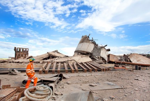 Industrial Photography - Tower Demolition