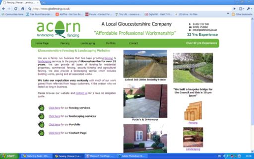 www.glosfencing.co.uk - affordable web design