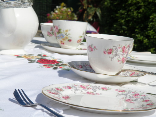 Roses Tea Parlour Outside Garden Party