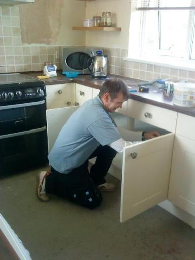 new kitchen fitted ,new sub-floor, plastering &amp; upvc window sills