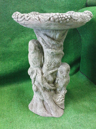 Owl Birdbath