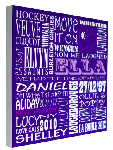 Stunning, personalised canvas prints!
