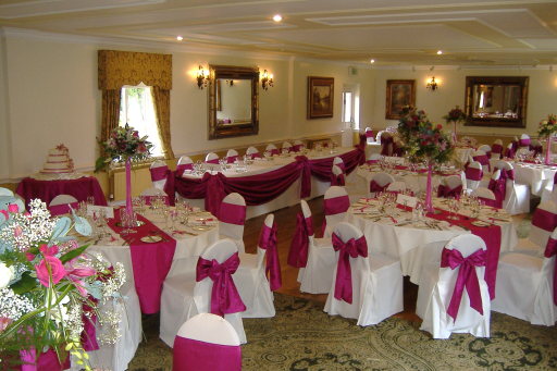 Branston Hall, Lincoln - hot pink taffeta