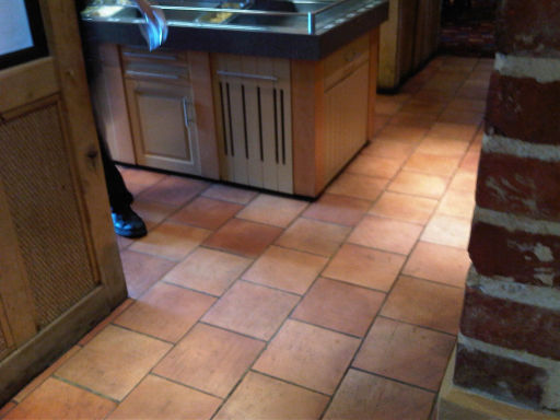 Restaurant floor treated with Sure Grips Eco Friction Fluid...