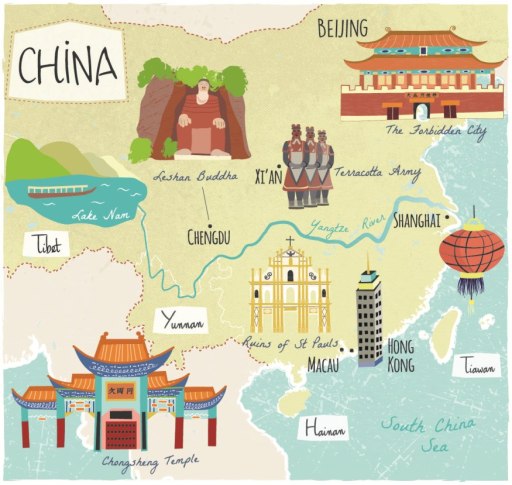 Tourist Map of China