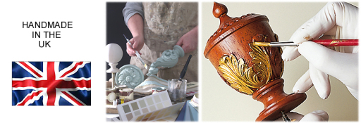 Handmade curtain poles