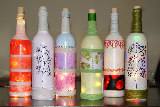 Recycled Wine Bottles