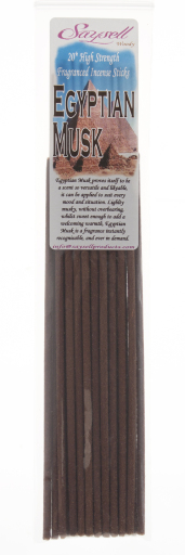Egyptian musk is our most popular and best selling incense to date!