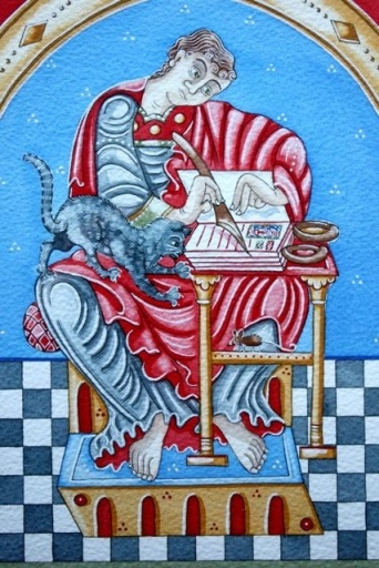 The artist at work