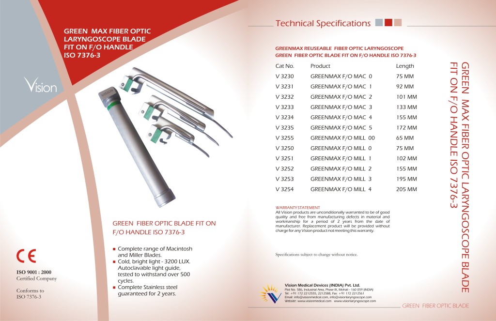 Vision Medical Devices India Pvt Ltd Plot No586, Industrial Area