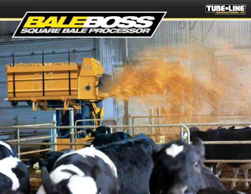 BaleBoss1 Square Bale Processor - Front Mounted Bale Processor / Shreader