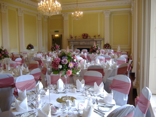 Normanby Hall, Scunthorpe - dusky pink taffeta