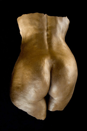 Female sculpture - gilded gold plaster cast