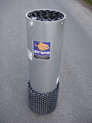 The Pirana P60 insert which drops into a septic tank or cess pit