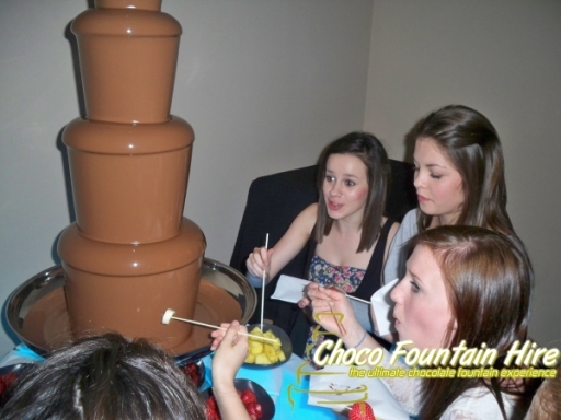 teenage chocolate fountain hire