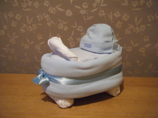 Blue Nappy Pram ??25