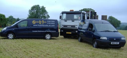 Own transport, service vehicles