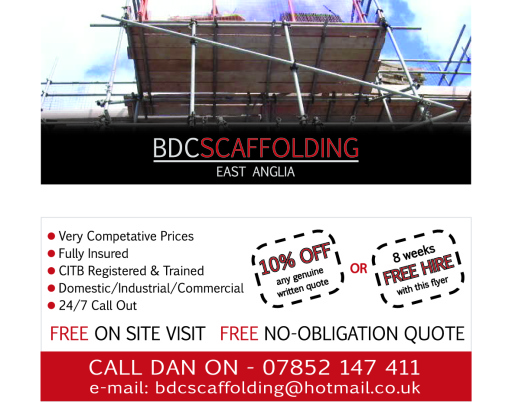 Scaffolding Services for Norfolk &amp; Suffolk