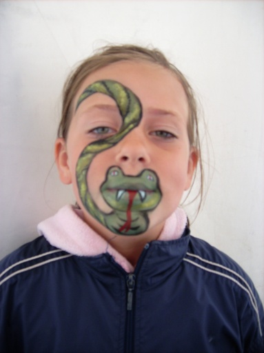 snake face painting