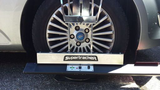 Supertracker laser Wheel alignment carried out at your home or work.