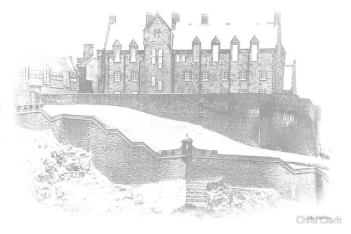 Open Edition Signed Print of Edinburgh Castle