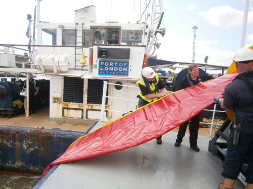 Port of London using our boom