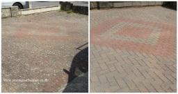 Driveway block paving cleaning 