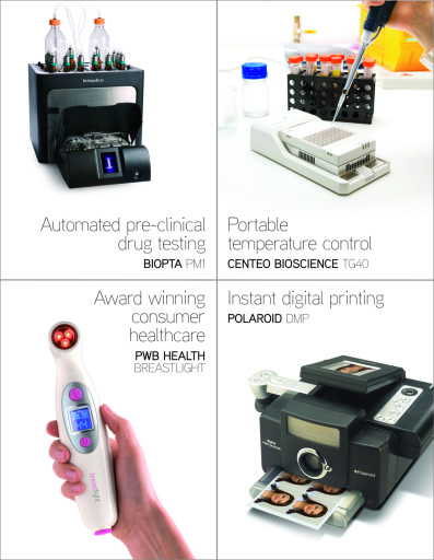 Design of technology-based products for medical, scientific, consumer markets