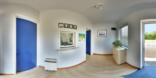 The entrance lobby at Myst Ltd