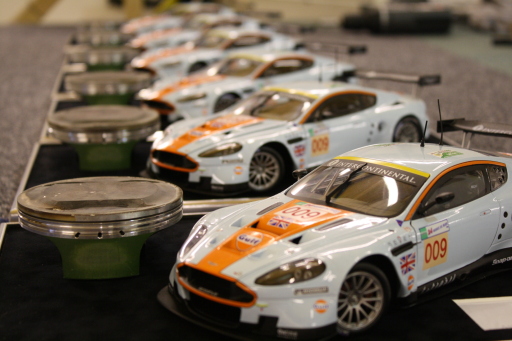 Aston Martin 1/18th scale car with piston