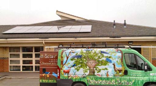 Solar Panels School Roof