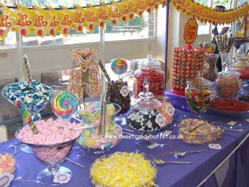Fresher's fair sweets buffet table Nottingham