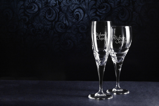 Personalised Wedding Glassware