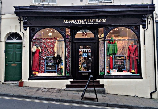 Absolutely Fabulous Costume Hire shop front 