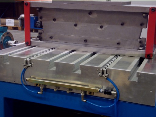 Pneumatic Die Lifters/Die Rollers used to load/unload press tools. Used with SMED