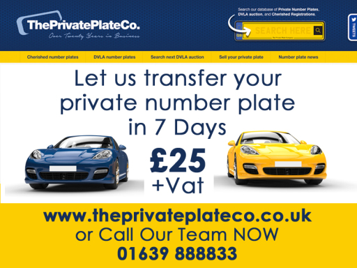 transfer your private plate to new vehicle