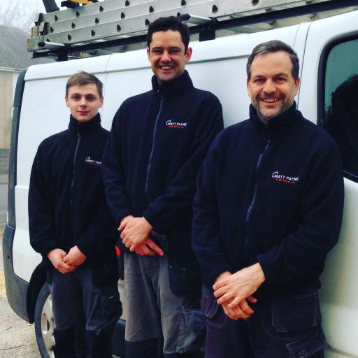 Matt Payne with his team of professional electrical contractors in Salisbury.