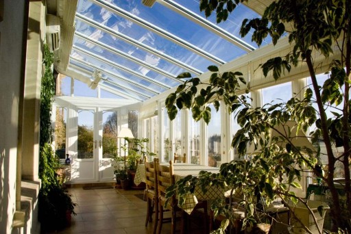 New conservatory on a new coach house designed for a client in Abbots Leigh.
