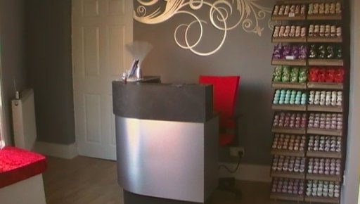 Mz Beauty reception & retail area