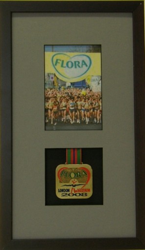 London marathon medal picture frame