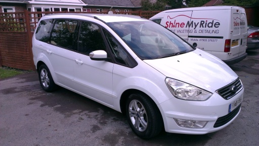 Ford Galaxy lease car after mobile valeting near Highbridge, Somerset