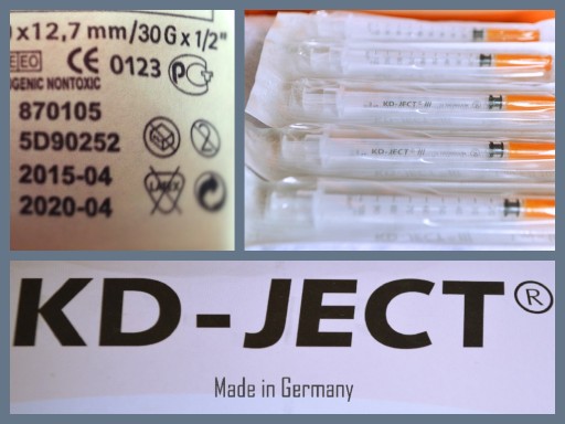 u 100 insulin syringes German quality
