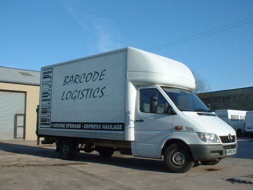 Luton Van Image. Barcode Logistics