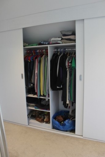 Bespoke white painted Oak fitted wardrobe