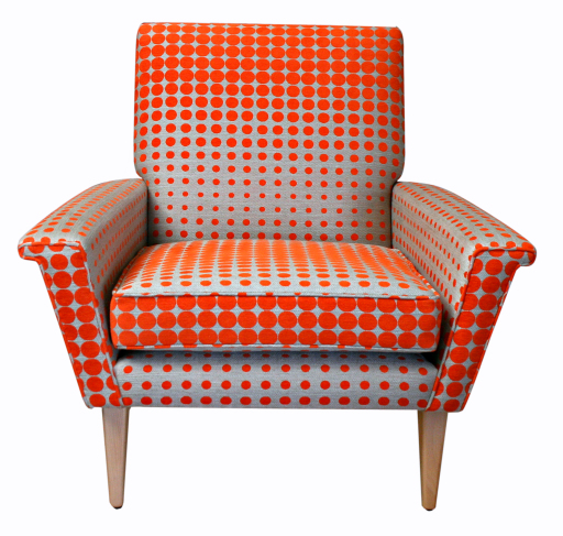 1960s style hand made arm chair