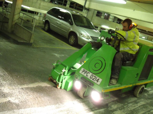 Shotblasting car park