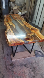 resin river dining tables